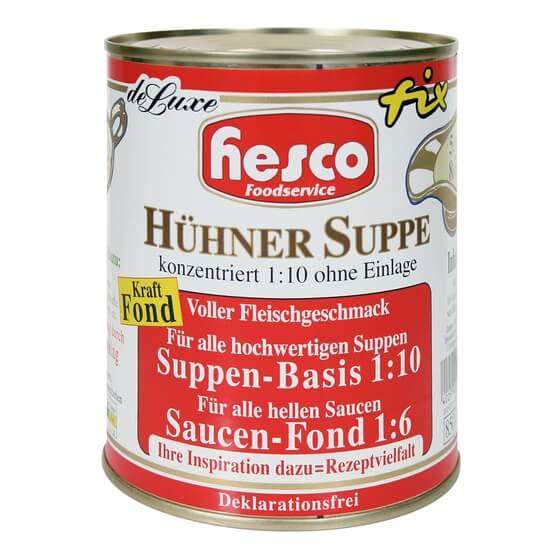 Hühnersuppe ohne Einlage Konzentrat 1:10 850g Hesco