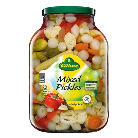 Mixed Pickles 2,45kg/1,38kg Kühne