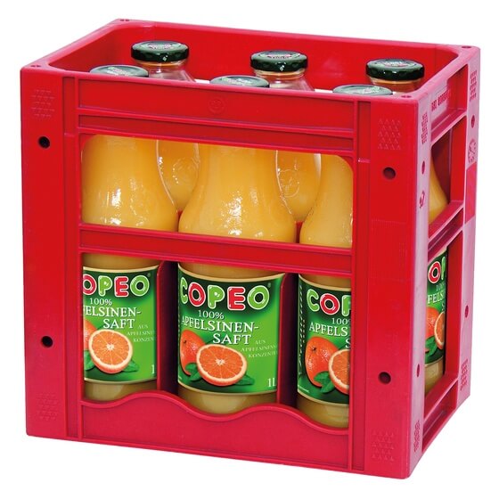 Apfelsinensaft 6x1ltr. Mehrwegflasche Copeo