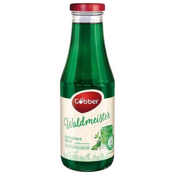 Waldmeister Sirup 0,5l Glas Pfandfrei Göbber