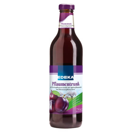 Pflaumentrunk 0,75l Glas Pfandfrei Edeka