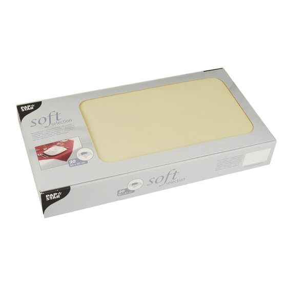 Mitteldecken soft selection plus creme 80x80cm 20St. PS