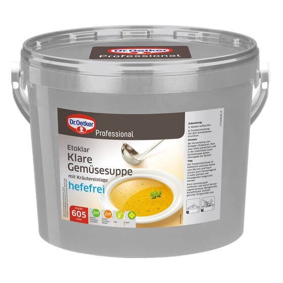 Gemüsesuppe klar mit Kräutereinlage hefefrei 12kg Dr.Oetker