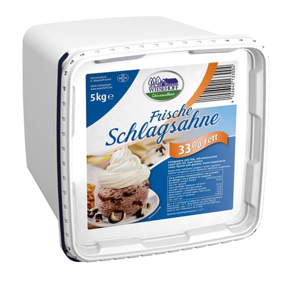 Sahne im Eimer 33% 5Kg Wiesehoff