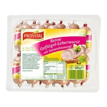 Geflügel Leberwurst 20x25g Provital