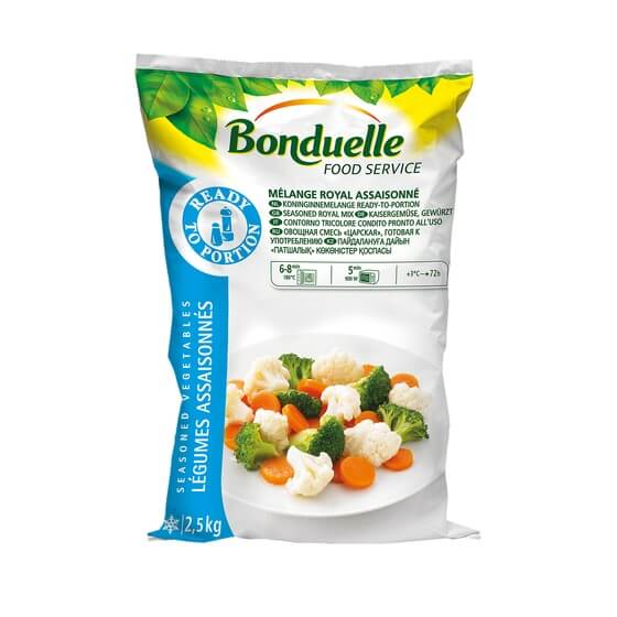 Kaisergemüse gewürzt+gegart TK 2,5Kg Bonduelle