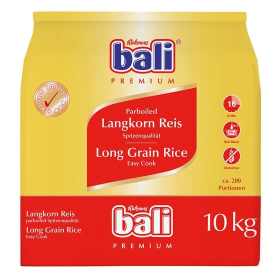 Parboiled Langkornreis 10 kg Bali