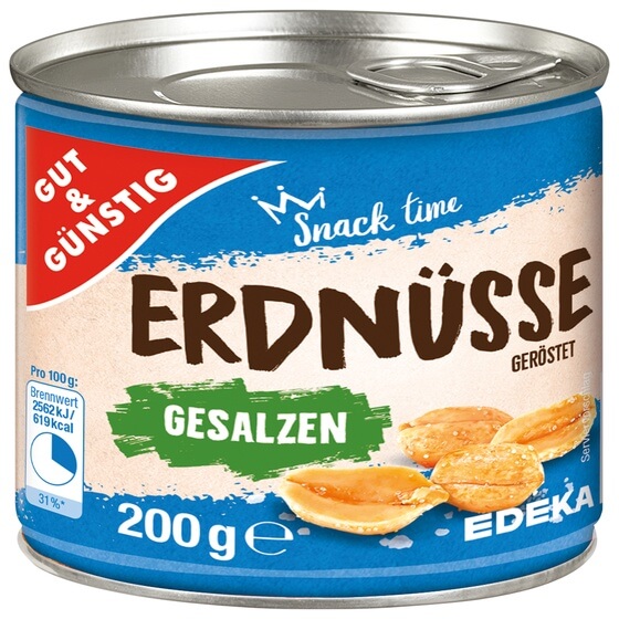 Erdnusskerne Dose 200g G&G