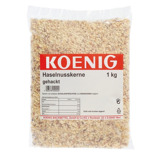 Haselnusskerne gehackt 1kg Koenig