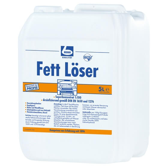 Fettlöser Superkonzentrat 1:100 5l Dr. Becher
