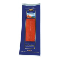 Norw. Räucherlachs mit Haut,geschnitten TK ca.1,2kg/Seite