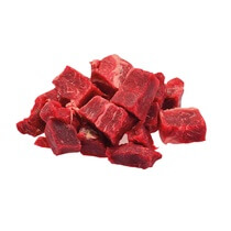 Rindsgulasch II mittel 24mm a.d.beschnittenen Bug,roh,ca.1kg