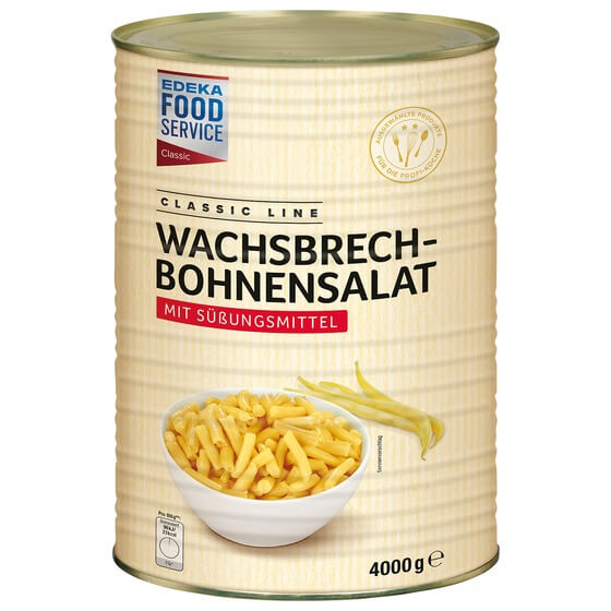 Wachsbrechbohnen-Salat mit Süßungsmittel 4kg/2,2kg EFS