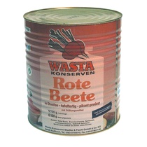 Rote Bete Scheiben mit Süßungsmittel 9,7kg/6,1kg Wasta