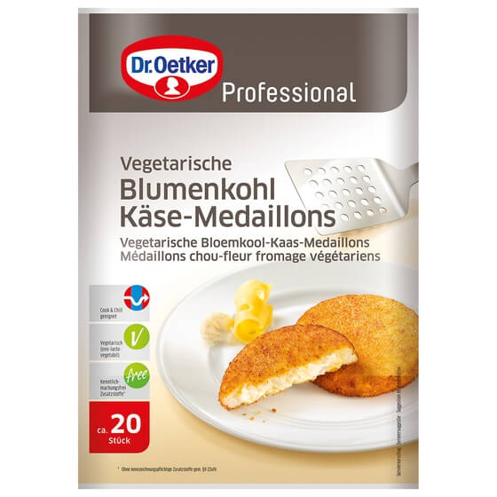 Medallion Blumenkohl/Käse TK 2x20x145g 5,8Kg Dr. Oetker