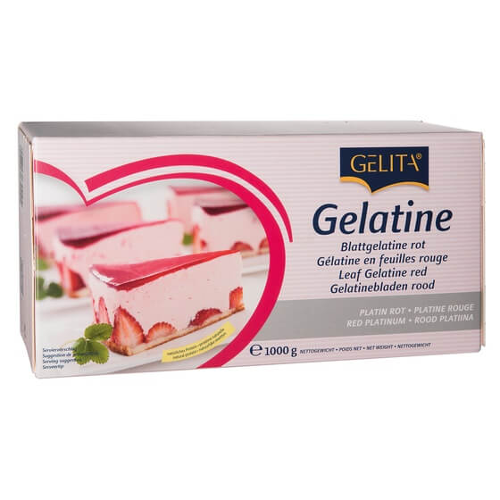 Blattgelatine Rot kaltlöslich 1kg Gelita