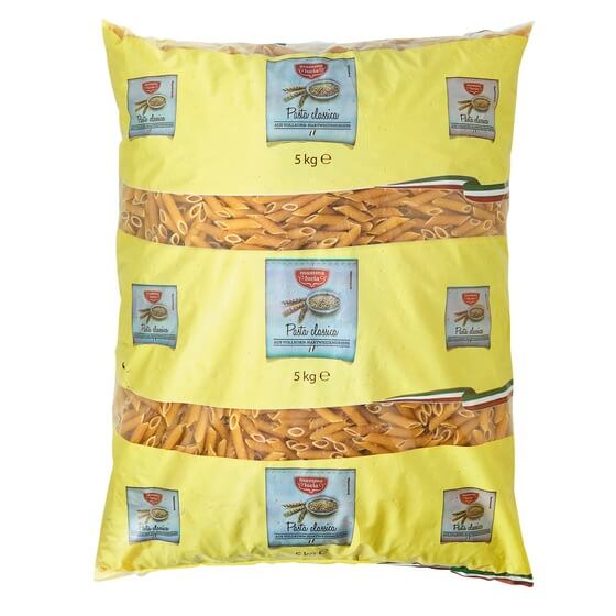 Vollkorn Penne Rigate (ohne Ei) ODZ 5kg Mamma Lucia