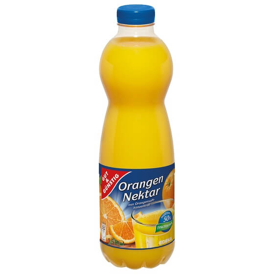 Orangennektar 1,5L PET Pfandfrei G&G