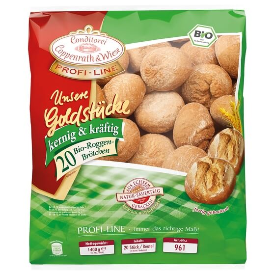 Bio-Roggenbrötchen 4x20St. á 70g TK Coppenrath & Wiese