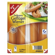 Geflügel Wiener Duo 2x200g(8 Stückx50g) G&G