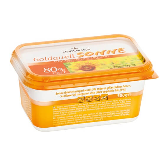 Sonnenblumenmargarine 500g Goldquell